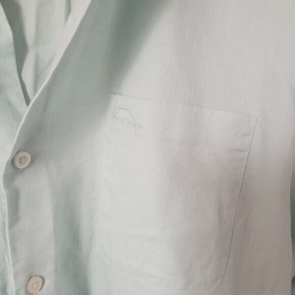 Tommy Bahama Light Blue Men's Button Down Shirt Size Large - Picture 6 of 6